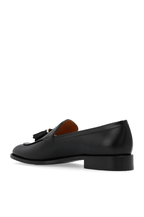 Sandals ANN MEX 0019 Tasos Czarny - Black Leather loafers